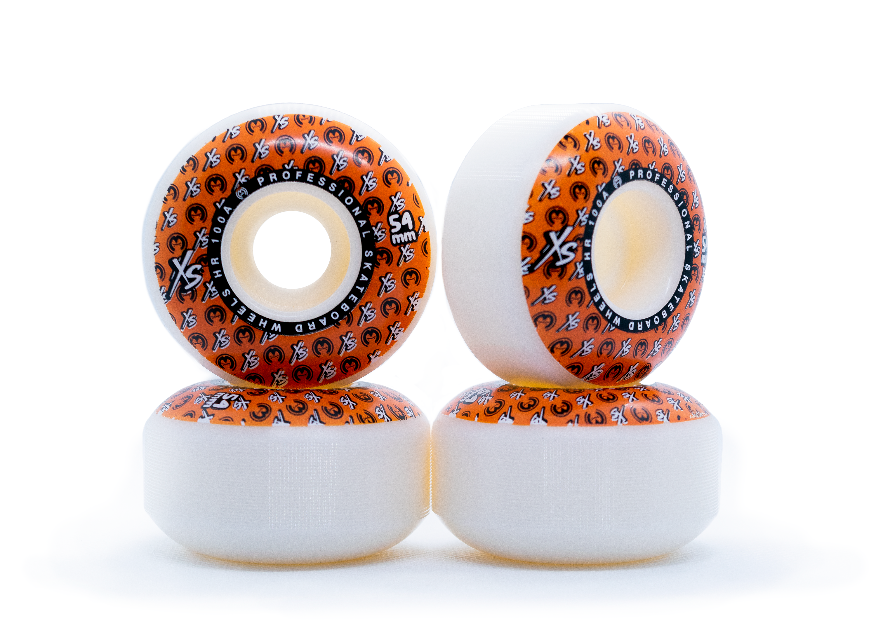 RUEDAS LOGO XS NARANJA 54mm 100A